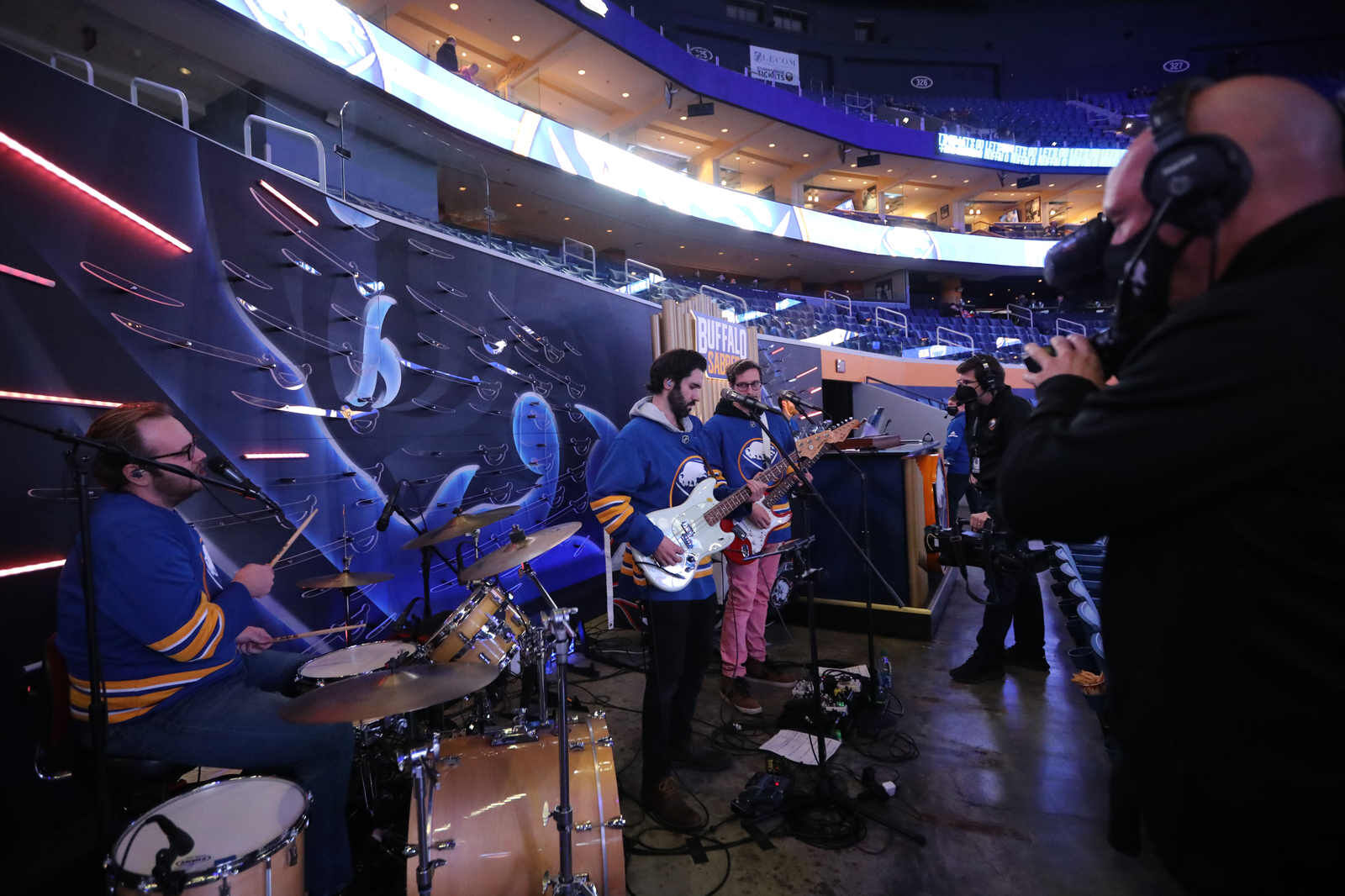 Sabres Oilers pregame Plagiarists